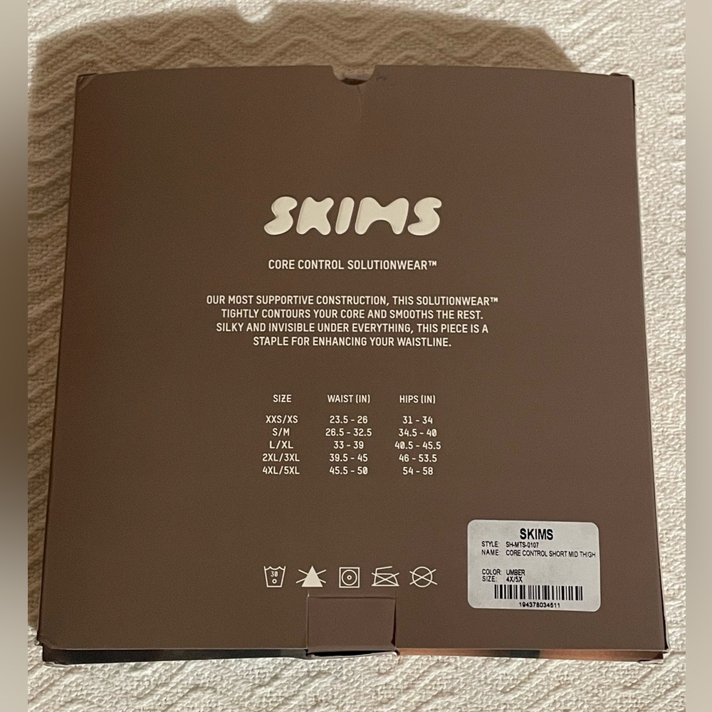 SKIMS Core Control Short Mid Thigh In Color - Picture 7 of 7